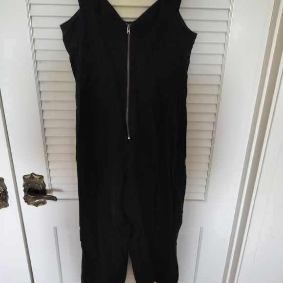 Ann Taylor Factory Petites Black Linen Sleeveless Romper Size 4P - Picture 6 of 10